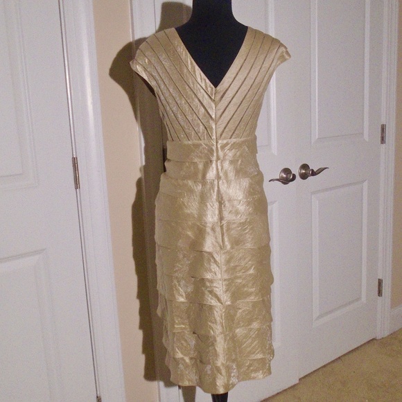 AIDAN MATTOX Niteline Ruffled-Tier Sheath Dress 6 - Picture 7 of 9